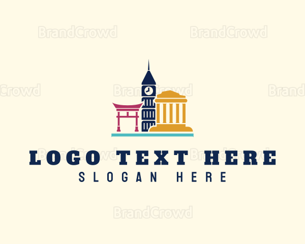 Travel Tourist Landmarks Logo