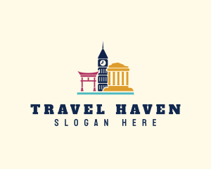 Tourist - Travel Tourist Landmarks logo design