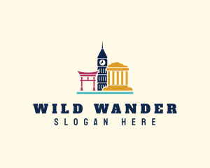 Travel Tourist Landmarks logo design