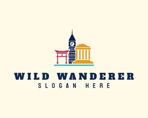 Travel Tourist Landmarks logo design