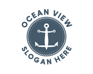 Nautical Marine Anchor logo design