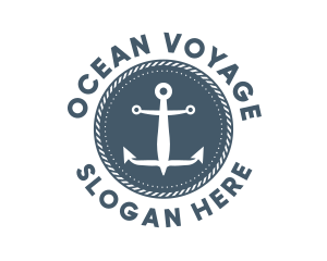 Nautical Marine Anchor logo design