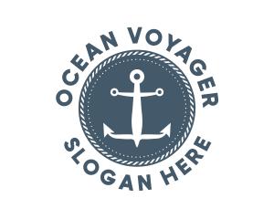 Nautical Marine Anchor logo design