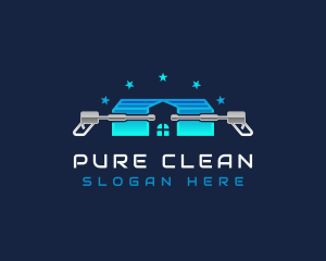 Pressure Washing Cleaning logo design