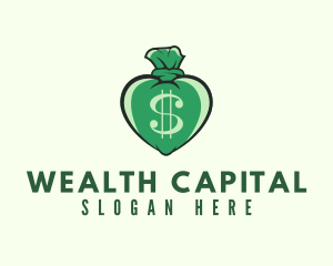 Green Heart Money  logo design