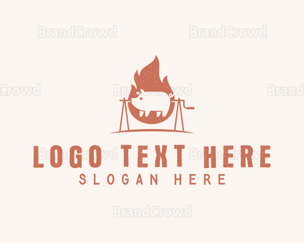 Pork Barbecue Grill Logo