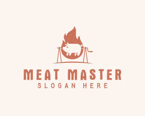 Pork Barbecue Grill logo design