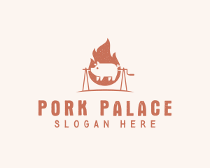 Pork Barbecue Grill logo design