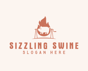 Pork - Pork Barbecue Grill logo design