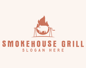 Barbecue - Pork Barbecue Grill logo design