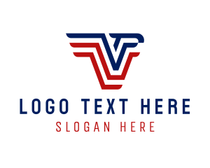 Monogram - Pilot Aviation Letter VP logo design