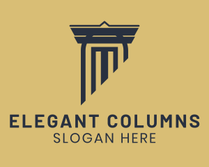 Legal Column Construction logo design