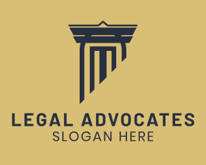 Legal Column Construction logo design