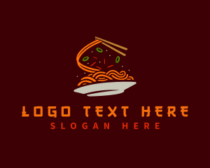 Food - Yakisoba Noodle Food logo design