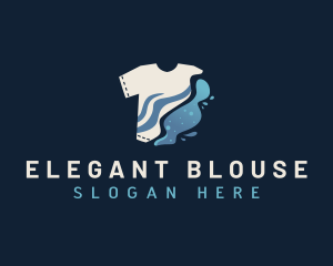 Blouse - Clean Shirt Laundromat logo design