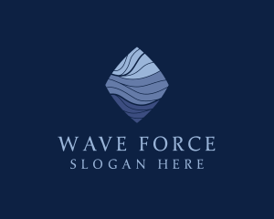 Diamond Wave Agency logo design