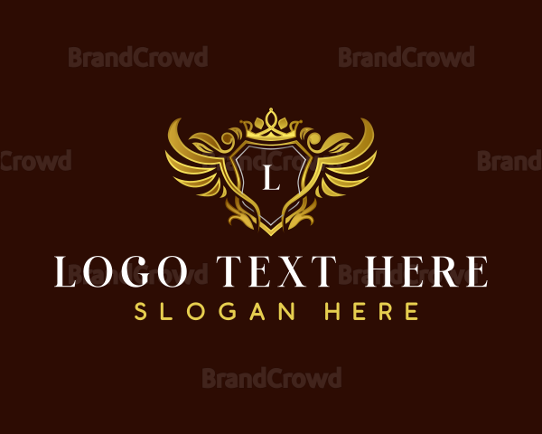 Luxury Crown Shield Logo