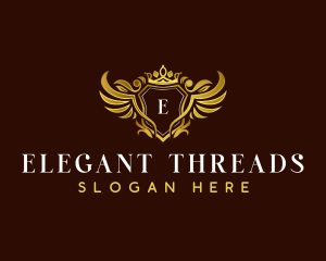 Luxury Crown Shield logo design