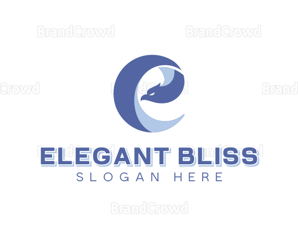 Eagle Bird Letter E Logo