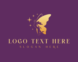 Fairy - Enchanted Fairy Wings logo design