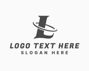 Swoosh - Professional Orbit Business Letter L logo design