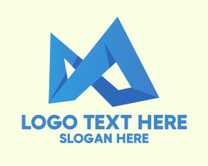 Letter Mark - Digital Infinite Symbol logo design