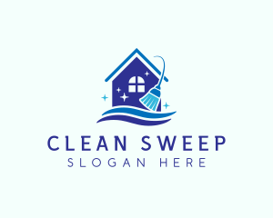 Sweep - Clean Housekeeping Sanitation logo design