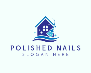 Clean Housekeeping Sanitation logo design