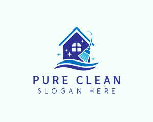 Clean Housekeeping Sanitation logo design