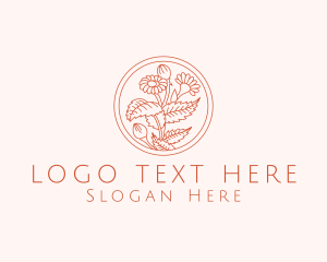 Elegant Artisan Flower Logo