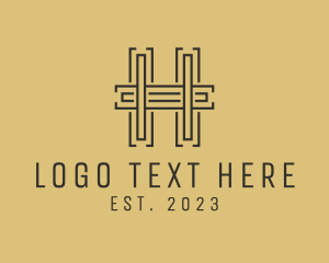 Management - Insurance Management Letter H logo design