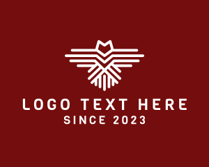 Badge - Modern Wing Bird logo design