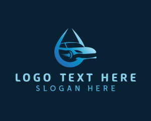 Cleaning - Car Wash Droplet logo design