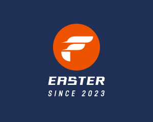 Pilot - Fast Courier Service Letter F logo design