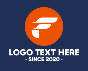 Transfer - Fast Courier Service Letter F logo design