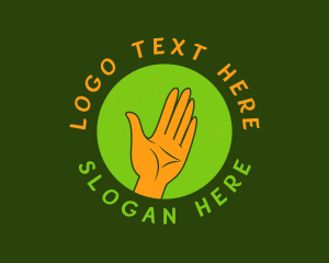 Caregiver - Helping Hand Charity logo design