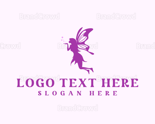 Beautiful Feminine Fairy Logo