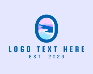 Window - Plane Window Letter O logo design