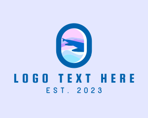 Airplane - Plane Window Letter O logo design