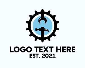 Machine - Mechanical Gear Tools logo design