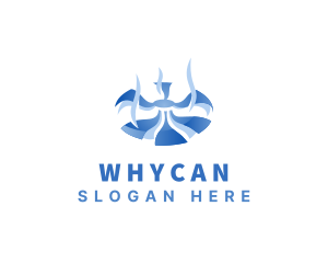 Hvac - Fan Propeller Ventilation logo design