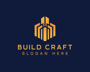 Realty Building Construction logo design