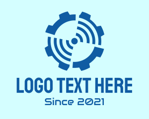 Automotive - Blue Radar Gear logo design