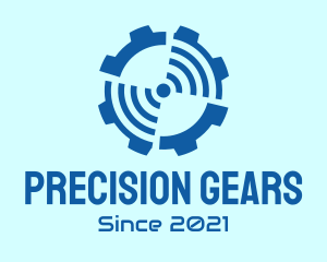 Mechanism - Blue Radar Gear logo design