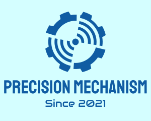 Mechanism - Blue Radar Gear logo design