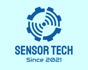 Sensor - Blue Radar Gear logo design