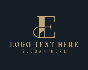 High End - Elegant Luxury Business Letter E logo design