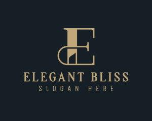 Elegant Luxury Business Letter E logo design