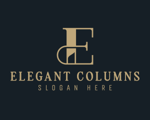 Elegant Luxury Business Letter E logo design