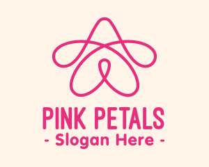 Pink Star Loop logo design